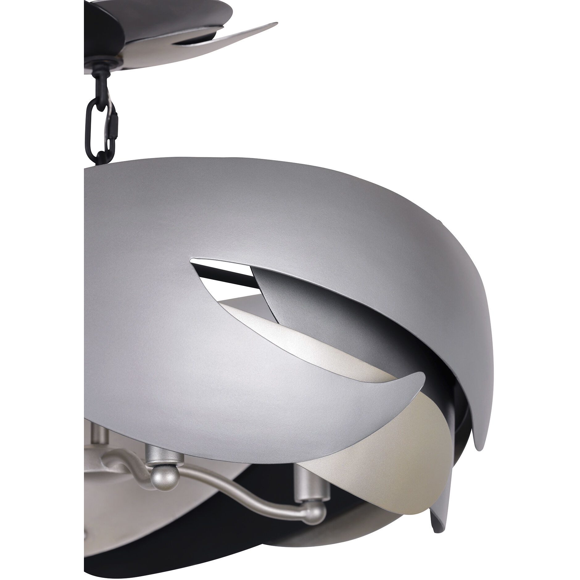 Metalo Misto 4 Light 20 inch Brass / Cola Grey / Matte Black Semi Flush Ceiling Light